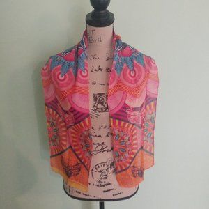 4 for $10 50" X 9" MULTICOLORED COTTON SCARF WRAP